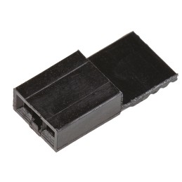 100 pcs - TE Connectivity, AMPMODU NOVO Shunt Female Straight Black Handle, Open Top 2 Way 1 Row 2.54mm Pitch