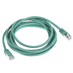 1 pcs - RS PRO Cat6 Male RJ45 to Male RJ45 Ethernet Cable, S/FTP, Green PVC Sheath, 5m