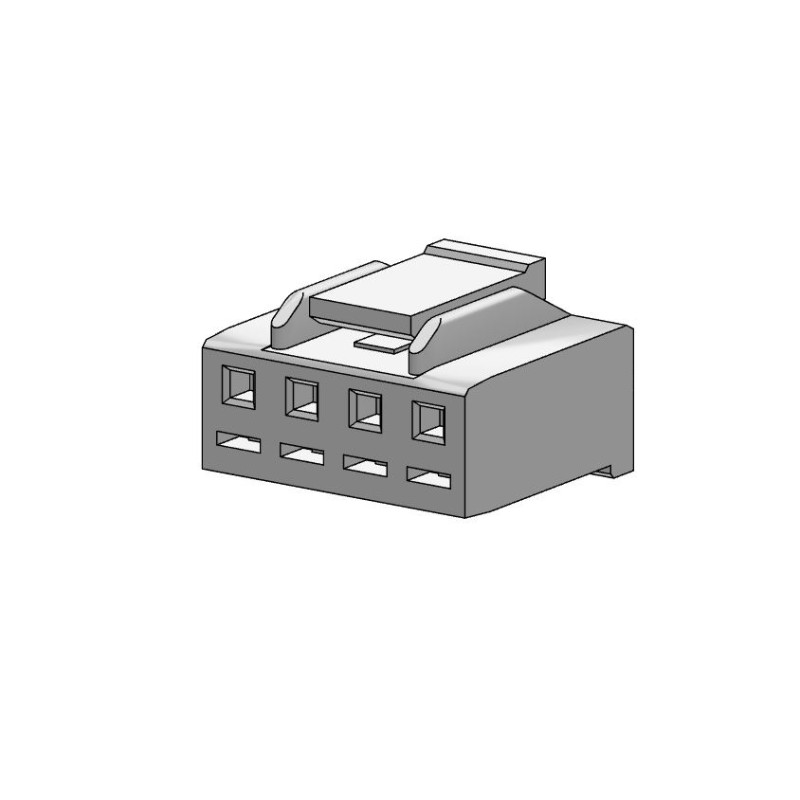1000 pcs - Molex Receptacle Crimp Connector Housing, 3.5mm Pitch, 4 Way, 1 Row