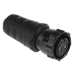 1 pcs - Switchcraft Circular Connector, 2 Contacts, Cable Mount, Socket, Female, IP68, IP69K, EN3 Series