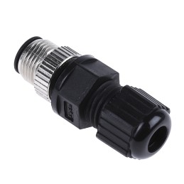1 pcs - TE Connectivity Circular Connector, 8 Contacts, Cable Mount, M12 Connector, Plug, Male, IP67