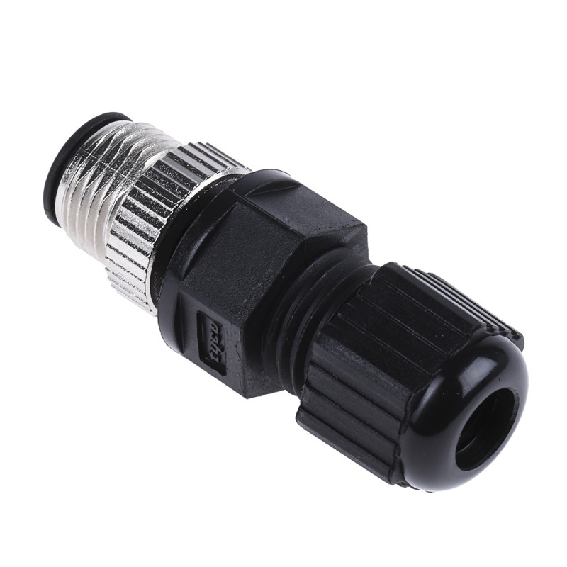 1 pcs - TE Connectivity Circular Connector, 8 Contacts, Cable Mount, M12 Connector, Plug, Male, IP67