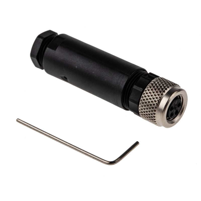 1 pcs - Phoenix Contact Circular Connector, 4 Contacts, Cable Mount, M8 Connector, Socket, Male, IP67, SACC Series