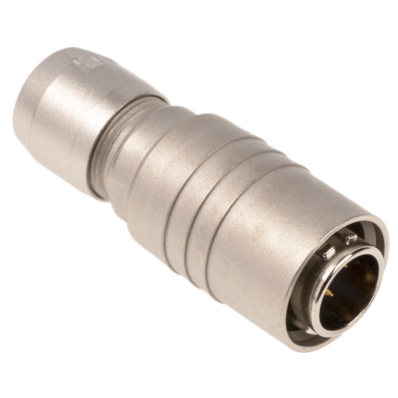 1 pcs - Hirose Circular Connector, 4 Contacts, Cable Mount, Miniature Connector, HR10 Series