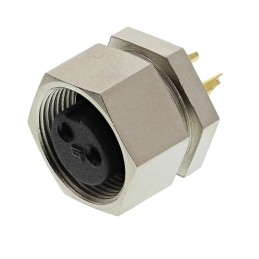 1 pcs - Binder Circular Connector, 2 Contacts, Panel Mount, M9 Connector, Socket, Female, IP40, 711 Series