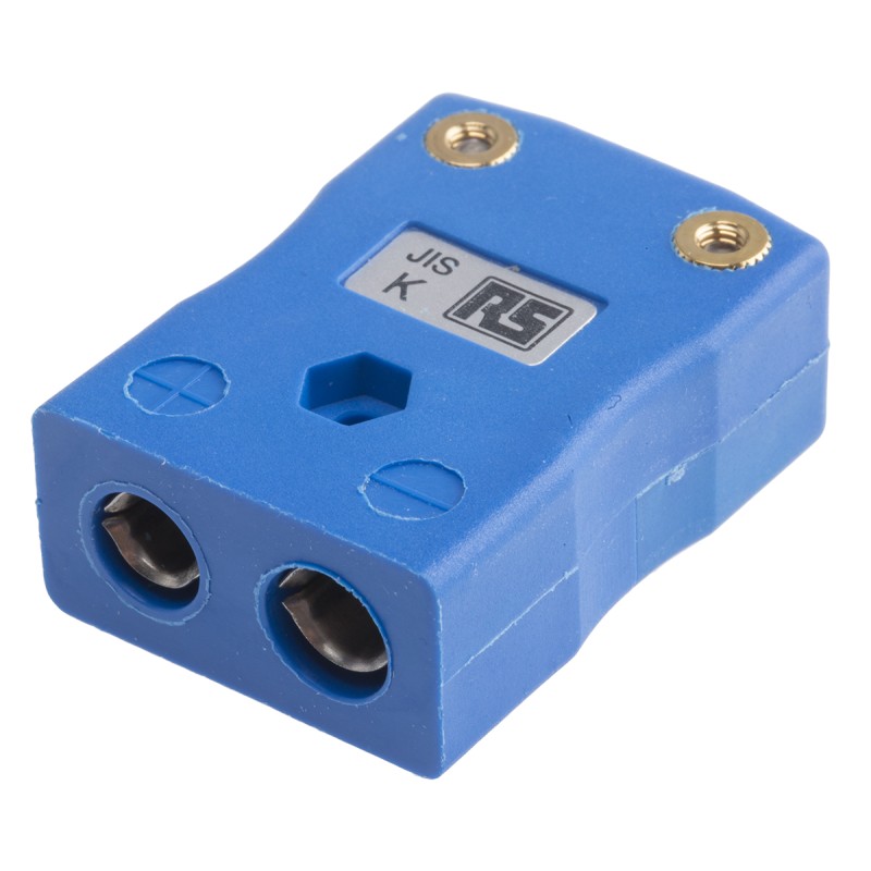 1 pcs - RS PRO In-Line Thermocouple Connector for Use with Type K Thermocouple, Standard Size, JIS Standard