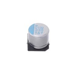 1 pcs : APXG160ARA331MH80G - Aluminium Organic Polymer Capacitors 16V 330uF 20% Tol.