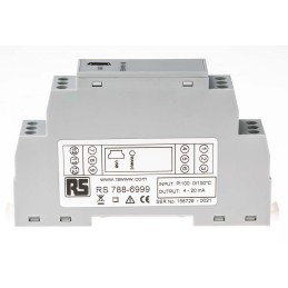 1 pcs - RS PRO Signal Conditioner, RTD, Thermocouple Input, Current, Voltage Output, 10 - 32 V ac, 10 - 48V dc