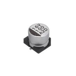 1 pcs : ATB107M016E058 - Aluminium Electrolytic Capacitors - SMD 16VDC 100uF 20% 6.3x5.8mm