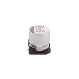 1 pcs : ATB106M050D058 - Aluminium Electrolytic Capacitors - SMD 50VDC 10uF 20% 5x5.8mm
