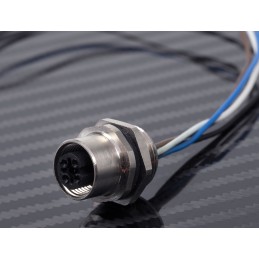 1 pcs - RS PRO Circular Connector, 4 Contacts, Panel Mount, M12 Connector, Socket, Female, IP67