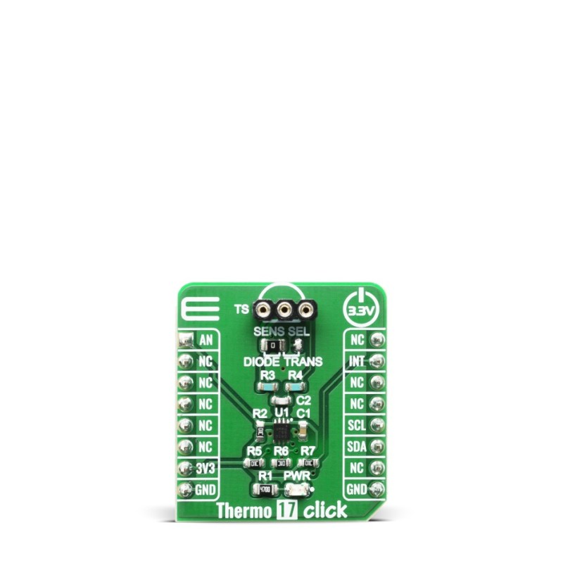 1 pcs - MikroElektronika Thermo 17 Click Temperature & Humidity Sensor Temperature Sensor Board for TMP451-Q1