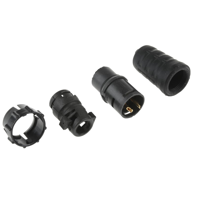 1 pcs - Switchcraft Circular Connector, 2 Contacts, Cable Mount, Socket, Female, IP68, IP69K, EN3 Series