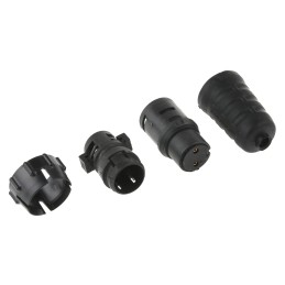 1 pcs - Switchcraft Circular Connector, 2 Contacts, Cable Mount, Socket, Female, IP68, IP69K, EN3 Series