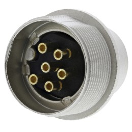 1 pcs - Lumberg, SFV 6 Pole M16 Din Plug, DIN EN 60529, 5A, 250 V ac IP40, Male, Panel Mount