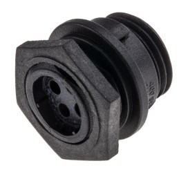 1 pcs - Bulgin Circular Connector, 4 Contacts, Front Mount, Miniature Connector, Plug, Male, IP68, Buccaneer 400 Series