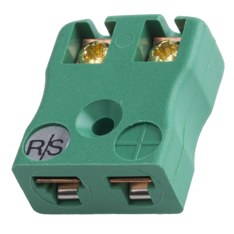 1 pcs - RS PRO PCB Mounting Thermocouple Connector for Use with Type R/S Thermocouple, Miniature Size, ANSI Standard