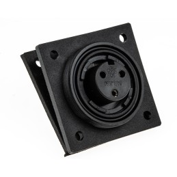1 pcs - Bulgin Circular Connector, 3 Contacts, Flange Mount, Socket, Female, IP68, Standard Buccaneer Series