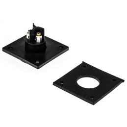 1 pcs - Bulgin Circular Connector, 3 Contacts, Flange Mount, Socket, Female, IP68, Standard Buccaneer Series