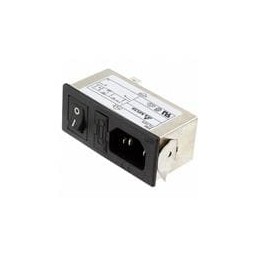 1 pcs : 06AE2 - AC Power Entry Modules Power Entry Module EMI Filter, 115/250VAC, 6A, Snap-In, N/A-Lug, SIP Switch