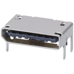 1 pcs - Molex Nano-Pitch Series Vertical Through Hole Mount PCB Socket, 2-Row, 0.5mm Pitch, Solder Termination