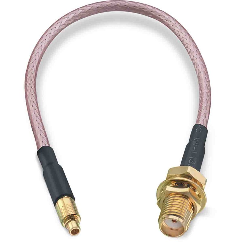 10 pcs - Wurth Elektronik Female SMA to Male MMCX Coaxial Cable, 152.4mm, RG316 Coaxial, Terminated