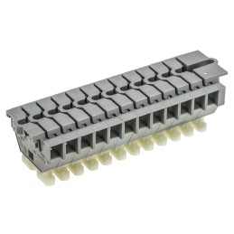 1 pcs - Wago 261 Series Grey Terminal Strip, 2.5mm², Single-Level, Clamp Termination