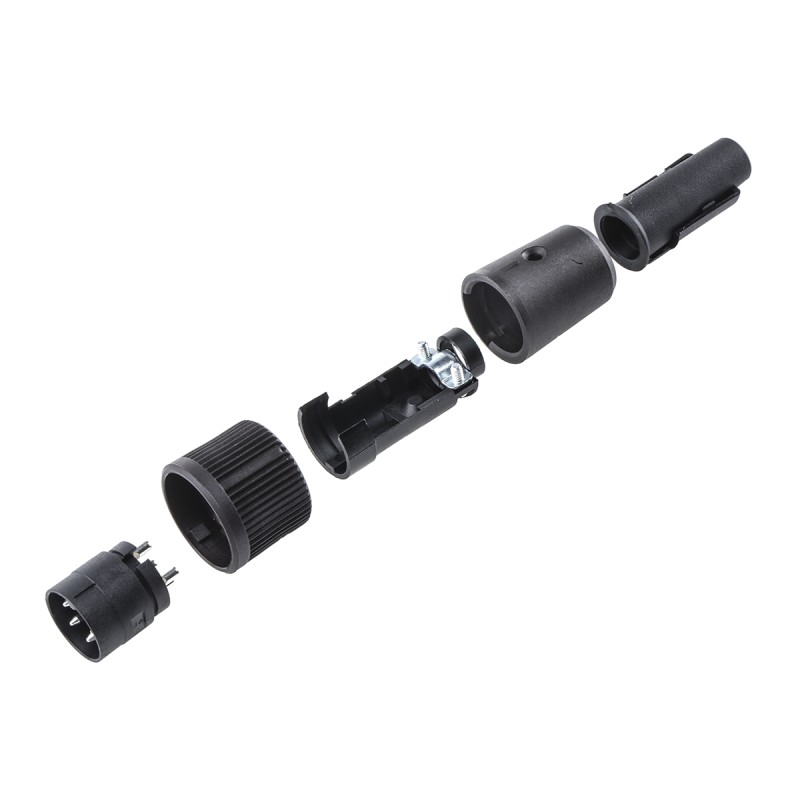 50 pcs - binder Circular Connector, 4 Contacts, Cable Mount, Miniature Connector, Plug, Male, IP40, 678 Series
