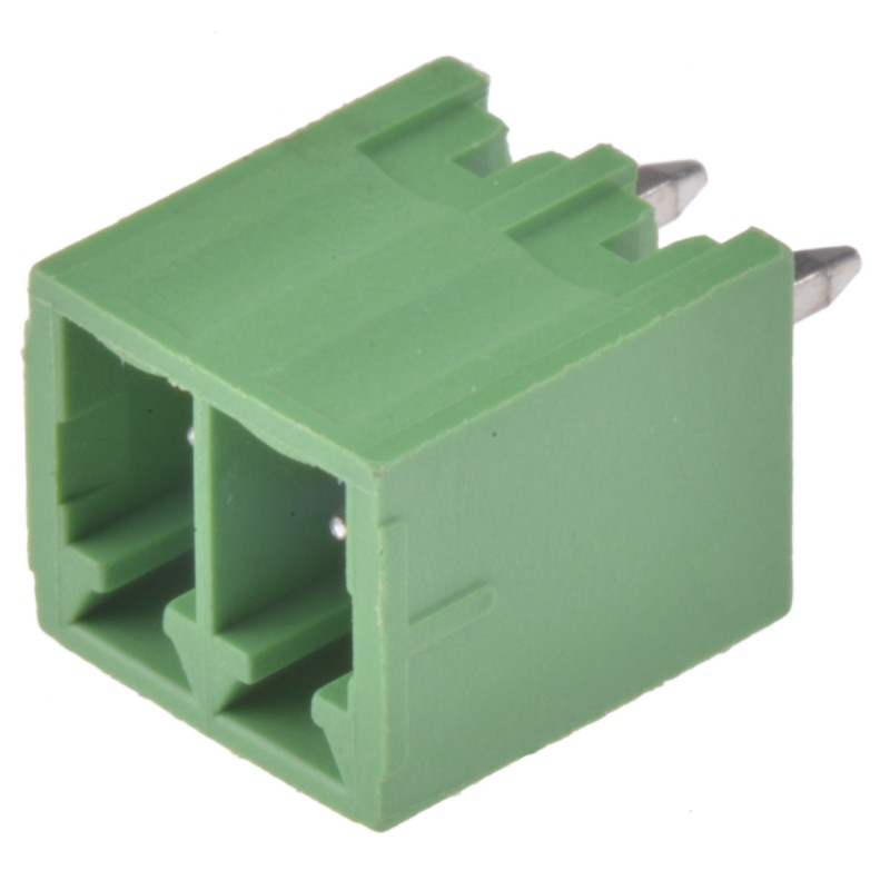 1 pcs - Wurth Elektronik 3.5mm Pitch 2 Way Pluggable Terminal Block, Header, Through Hole, Solder Termination
