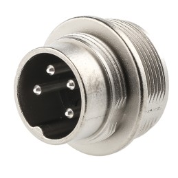 1 pcs - Amphenol, signalmate C091 4 Pole M16 Din Plug, 5.0A, 300 V IP40, Screw On, Panel Mount
