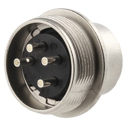 1 pcs - Amphenol, signalmate C091 4 Pole M16 Din Plug, 5.0A, 300 V IP40, Screw On, Panel Mount