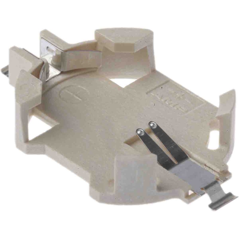1 pcs - TE Connectivity CR2032 Battery Holder, Leaf Spring Contact