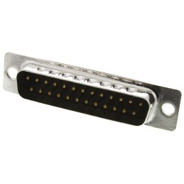 1000 pcs - ITT Cannon ZD* 25 Way Panel Mount D-sub Connector Plug, 2.77mm Pitch