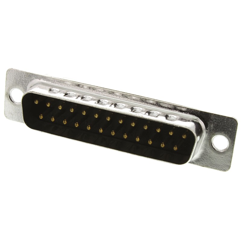 1000 pcs - ITT Cannon ZD* 25 Way Panel Mount D-sub Connector Plug, 2.77mm Pitch