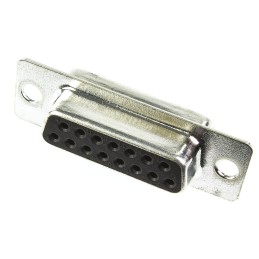 1000 pcs - ITT Cannon ZD* 15 Way Panel Mount D-sub Connector Socket, 2.77mm Pitch