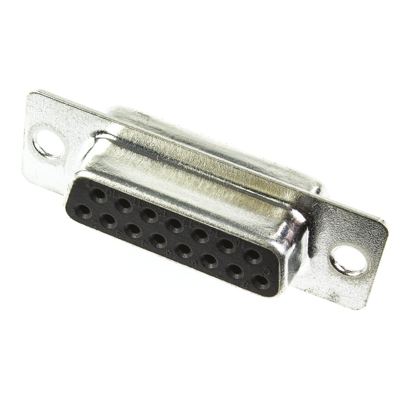 1000 pcs - ITT Cannon ZD* 15 Way Panel Mount D-sub Connector Socket, 2.77mm Pitch