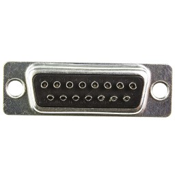 1000 pcs - ITT Cannon ZD* 15 Way Panel Mount D-sub Connector Socket, 2.77mm Pitch