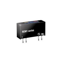 1 pcs : REM1-3.33.3S - Isolated DC/DC Converters - Through Hole 1W 3.3Vin 3.3Vout 303mA