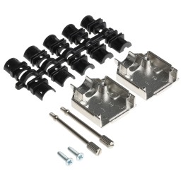 1 pcs - HARTING Metal D Sub Backshell, 9 Way