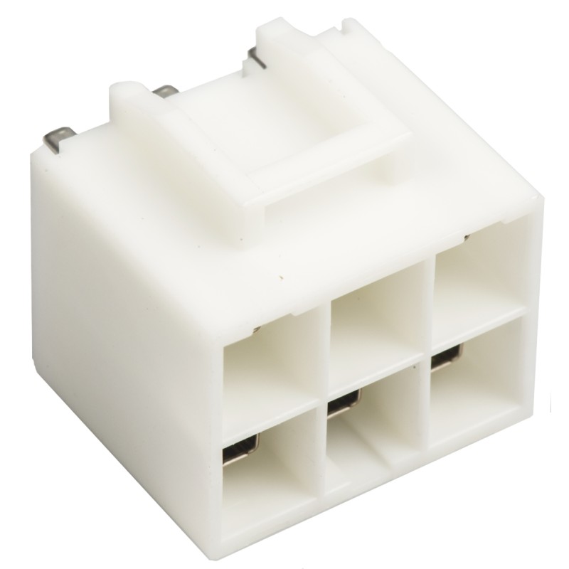 125 pcs - JST VL Series Straight Through Hole PCB Header, 6 Contact(s), 6.2mm Pitch, 2 Row(s), Shrouded