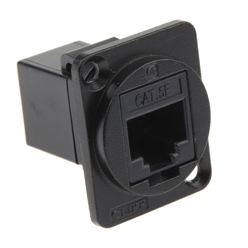 1 pcs - RS PRO 2-Port RJ45 Female Feedthrough Connector, Cat5e, UTP