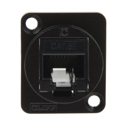 1 pcs - RS PRO 2-Port RJ45 Female Feedthrough Connector, Cat5e, UTP