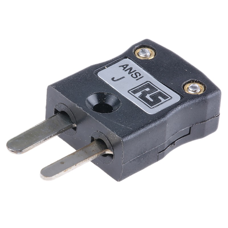 1 pcs - RS PRO In-Line Thermocouple Connector for Use with Type J Thermocouple, Miniature Size, ANSI Standard