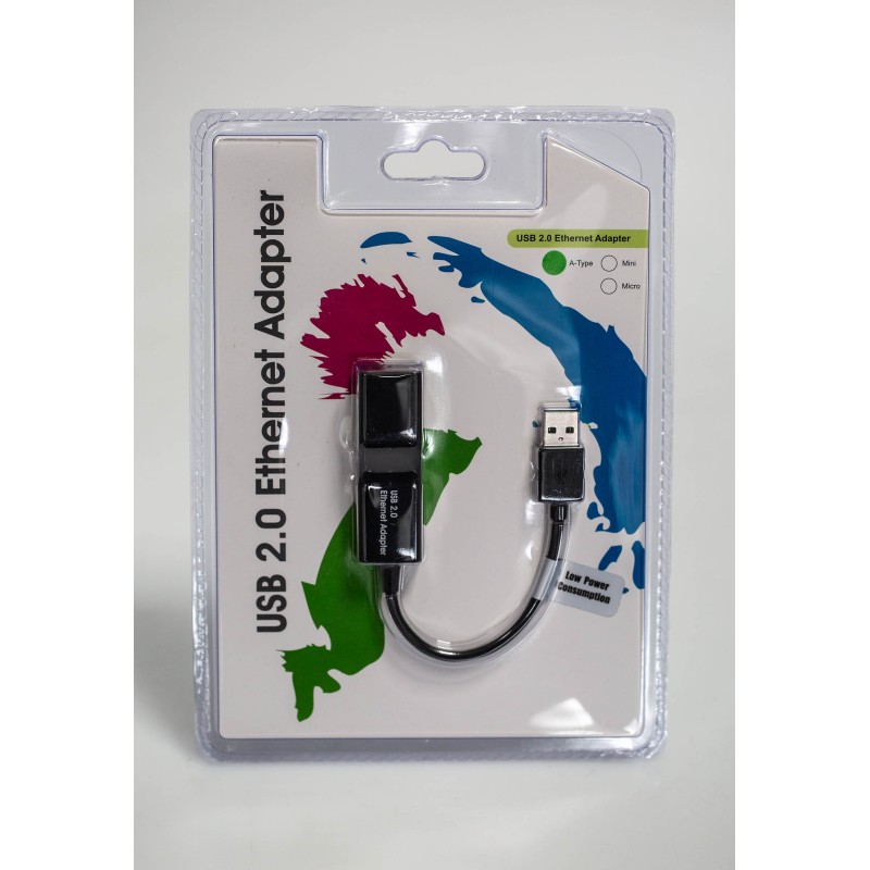 1 pcs - RS PRO USB Ethernet Adapter USB 2.0 USB 2.0 to RJ45 10/100Mbit/s Network Speed