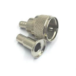 1 pcs - RS PRO, Plug Cable Mount UHF Connector, 50Ω, Cable Termination, Straight Body