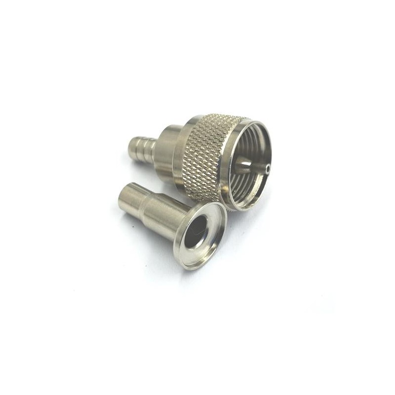 1 pcs - RS PRO, Plug Cable Mount UHF Connector, 50Ω, Cable Termination, Straight Body