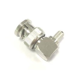 1 pcs - RS PRO, Plug Cable Mount BNC Connector, 50Ω, Clamp Termination, Right Angle Body