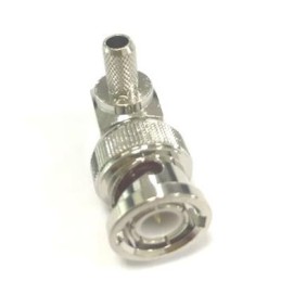 1 pcs - RS PRO, Plug Cable Mount BNC Connector, 50Ω, Clamp Termination, Right Angle Body