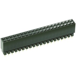1 pcs - HARWIN Straight Through Hole Mount PCB Socket, 40-Contact, 2-Row, 2.54mm Pitch, Solder Termination