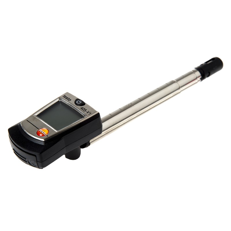 1 pcs - Testo 405 NTC, Thermal Anemometer, 10m/s Max, Measures Air Velocity, Temperature, Volume Air Flow